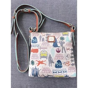 LE Dooney & Bourke Disney Star Wars Print 2016/2016 Leather Crossbody Handbag